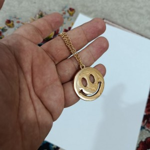 گردنبند مدل استیکر لبخند