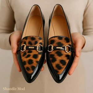 کفش مجلسی زنانه طرح پلنگی کد 7072405