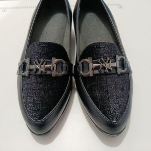 کفش کالج زنانه رویه مخمل طرح ان وای NY کد 7115759