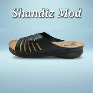 دمپایی زنانه مدل نردبانی کد 11 رنگ مشکی