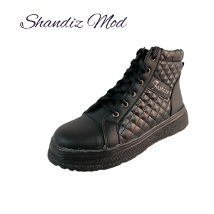 نیم بوت زنانه شیک چرم fashion کد 7146315