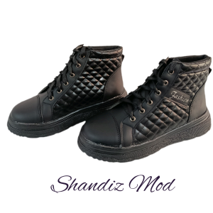 نیم بوت زنانه شیک چرم fashion کد 7146315