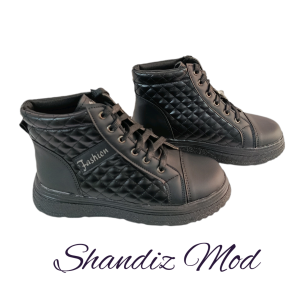 نیم بوت زنانه شیک چرم fashion کد 7146315