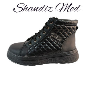 نیم بوت زنانه شیک چرم fashion کد 7146315