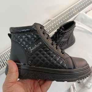 نیم بوت زنانه شیک چرم fashion کد 7146315