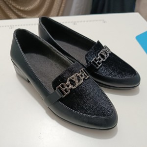 کفش کالج زنانه رویه مخمل طرح YL  کد 7146750