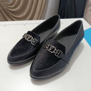 کفش کالج زنانه رویه مخمل طرح YL  کد 7146750