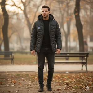 کاپشن مردانه مدل زمستانی خزدار