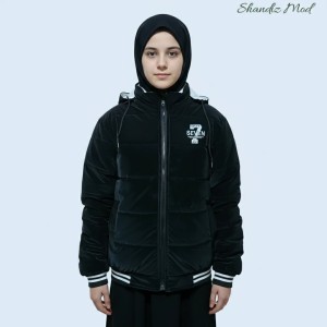 کاپشن دخترانه شیک  اسپرت دو رو  طرح سون کد 7146040