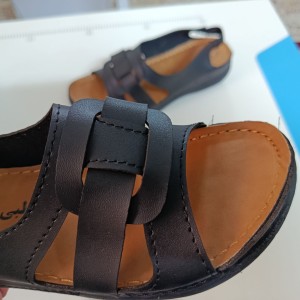 صندل زنانه پشت کشی مدل پاپیونی رنگ مشکی کد 7185502