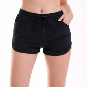 ست دو تیکه تاپ و شلوارک زنانه یقه رومی بند دار کد 7197551