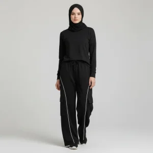شلوار زنانه ورزشی نوار کمان شاندیز مد کد 7355427
