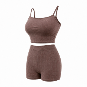 ست تاپ و شلوارک زنانه راحت کد 7406219 فری سایز 42 تا 48