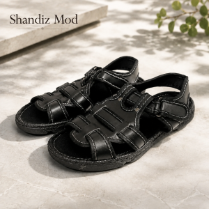 صندل مردانه راحتی شاندیز مد کد7407266 رنگ مشکی