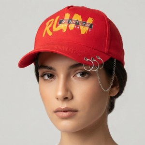 کلاه کپ زنانه زنجیردار طرح RUN کد 7445578