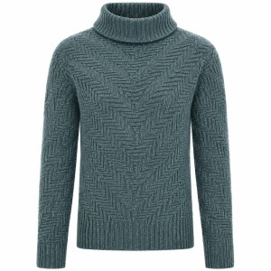 پلیور بافت مردانه یقه اسکی کلاسیک کد 7691028 در رنگبندی متنوع