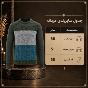 پلیور بافت مردانه شاندیز مد مدل Cold Pro کد 7733837 در رنگ های متنوع