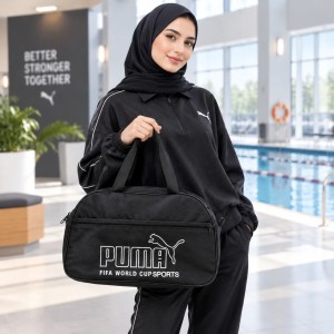ساک ورزشی استخری شاندیز مد طرح پوما کد 7748559 رنگ مشکی