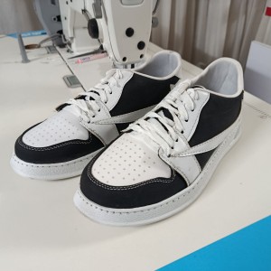 کفش کتونی اسپرت مردانه شاندیز مد مدل قدم کد 7775542 ترکیب رنگ مشکی و سفید