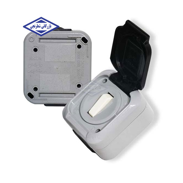 کلید تبدیل تک پل روکار بارانی  آسیا الکتریک مدل لادن