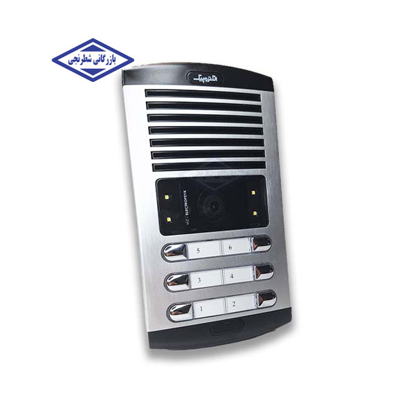 پنل آیفون تصویری 6 واحدی افقی مدل 1086 الکتروپیک