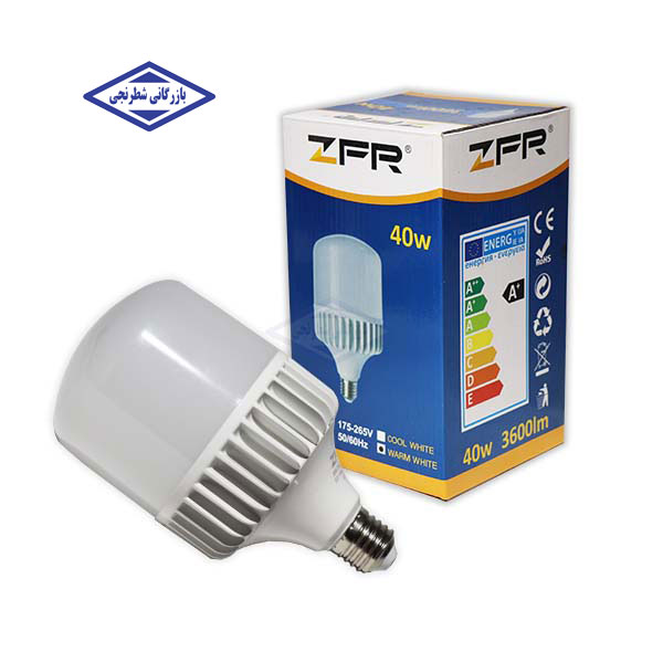 لامپ استوانه‌ای 40 وات ZFR نور آفتابی
