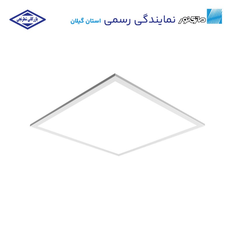 چراغ توکار 60*60 با صفحه ساتن مدل اپتیلد مازی نور