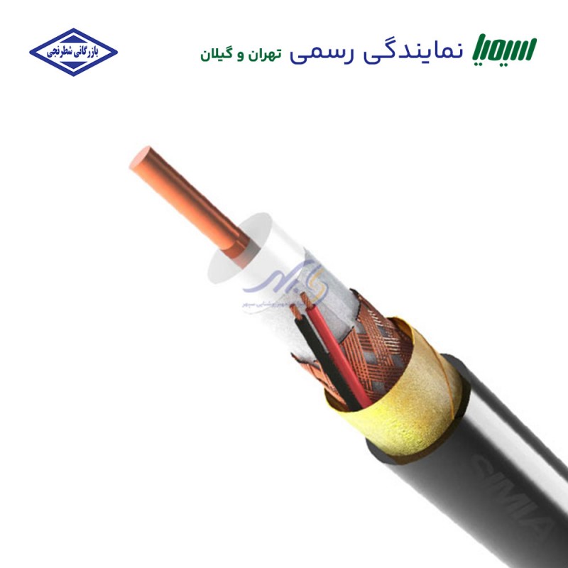 کابل ترکیبی سیمیا RG59 دوربین مداربسته