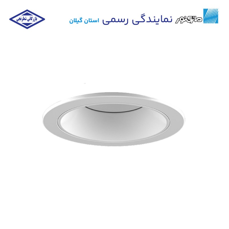 چراغ‌ توکار دیانا کامفورت دهانه 20 با دیفیوزر مازی نور