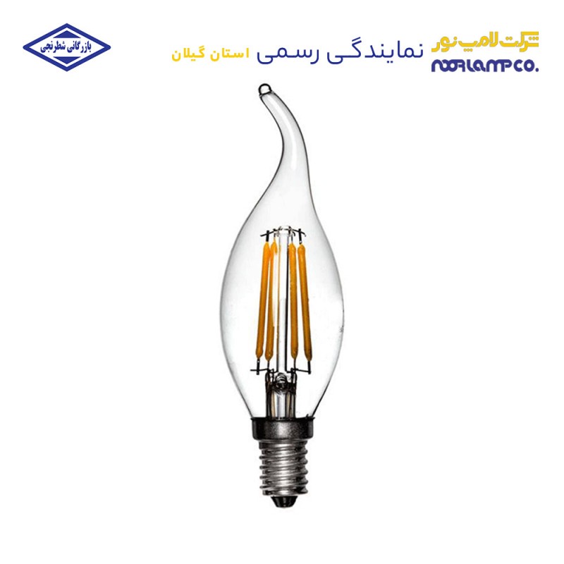 لامپ ال ای دی فیلامنتی اشکی 4.5 وات لامپ‌نور