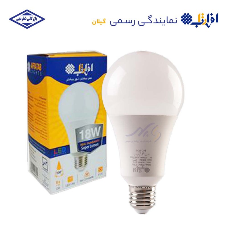 لامپ حبابی 18 وات افراتاب پایه E27