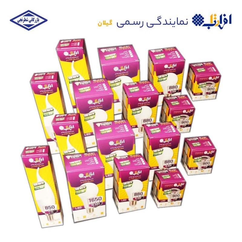 خرید عمده لامپ 18 وات افراتاب پایه E27 مهتابی