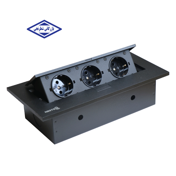 پریز رومیزی سه پریز  KM1 DS05B S3 - نستک