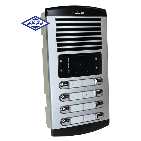 پنل آیفون تصویری 8 واحدی افقی مدل 1086 الکتروپیک