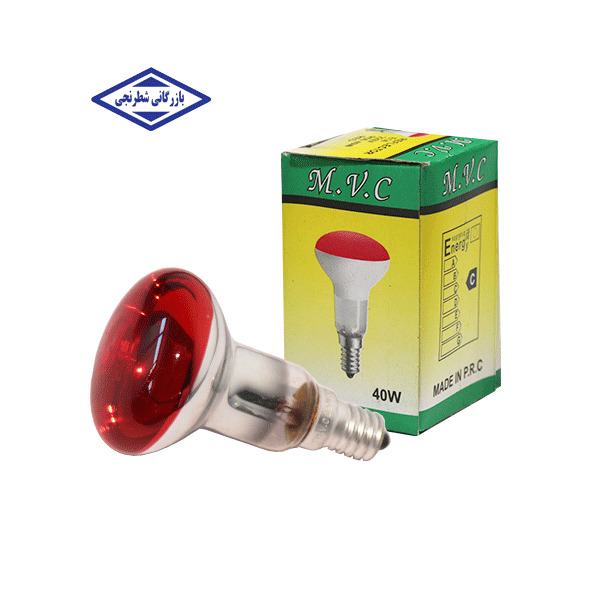 لامپ رنگی 40 وات مدل R50 پایه E14 رنگ نور قرمز