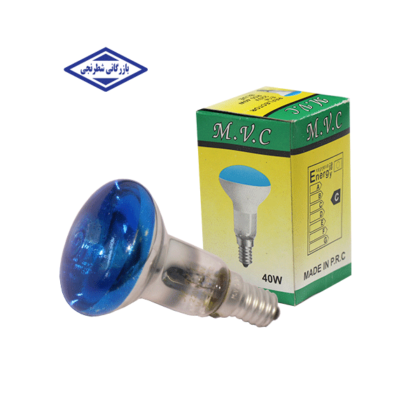 لامپ رفلکتوری 40 وات مدل R50 پایه E14 رنگ نور آبی