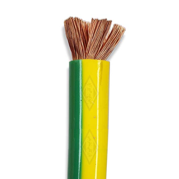 سیم ارت 6 افشان سیمکو RM زرد و سبز
