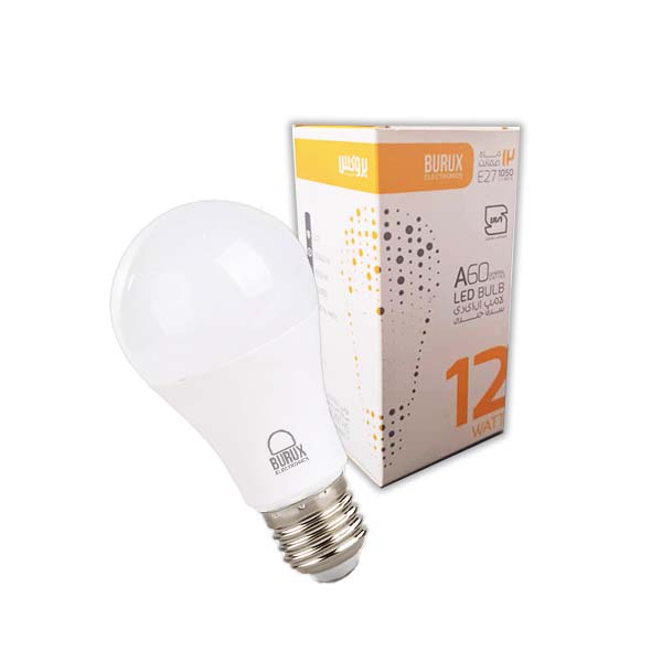 لامپ حبابی 12 وات ال ای دی بروکس آفتابی A60 E27