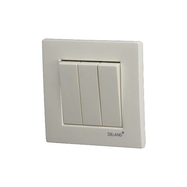 کلید و پریز طرح آسا رنگ کرم دلند