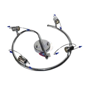 چراغ 4 لامپ سقفی طرح استیل سرپیچ GU10 شهاب لایت