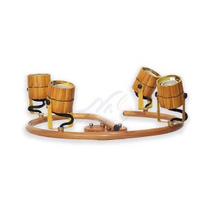 پایه چراغ 4 شعله طرح چوب شهاب لایت