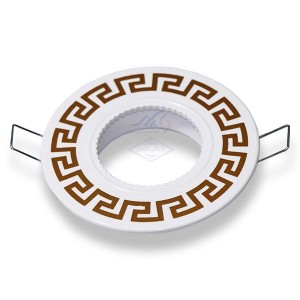 قاب هالوژن سفید طلایی جهان الکتریک پلاستیکی