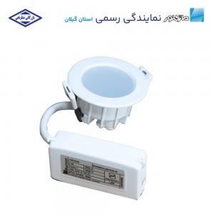 چراغ توکار گرد قطر 6 مدل آریانا مازی نور