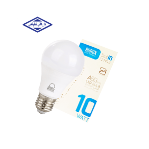 لامپ ال ای دی حبابی 10 وات سفید بروکس