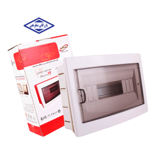 جعبه فیوز  توکار 8 تایی مدل صدف شین دار جهان الکتریک