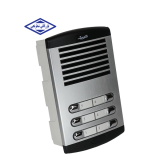 پنل آیفون صوتی 6 واحدی افقی مدل 875 الکتروپیک