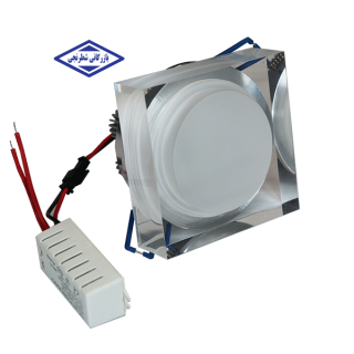 چراغ سقفی توکار مربع 7 وات ضد رطوبت EDC