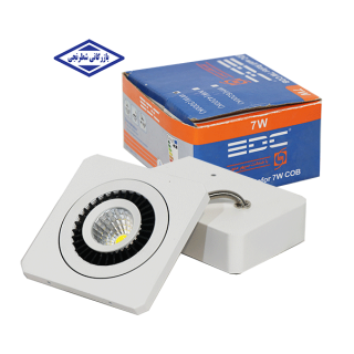 چراغ سقفی دیواری COB مربع 7 وات EDC