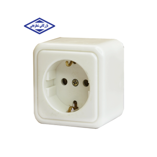 پریز روکار ارتدار مغز سرامیکی (چینی) پارت الکتریک