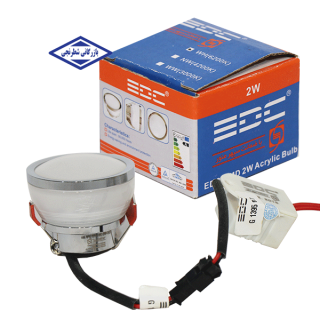 چراغ سقفی حبابی توکار 2 وات اکرولیک EDC